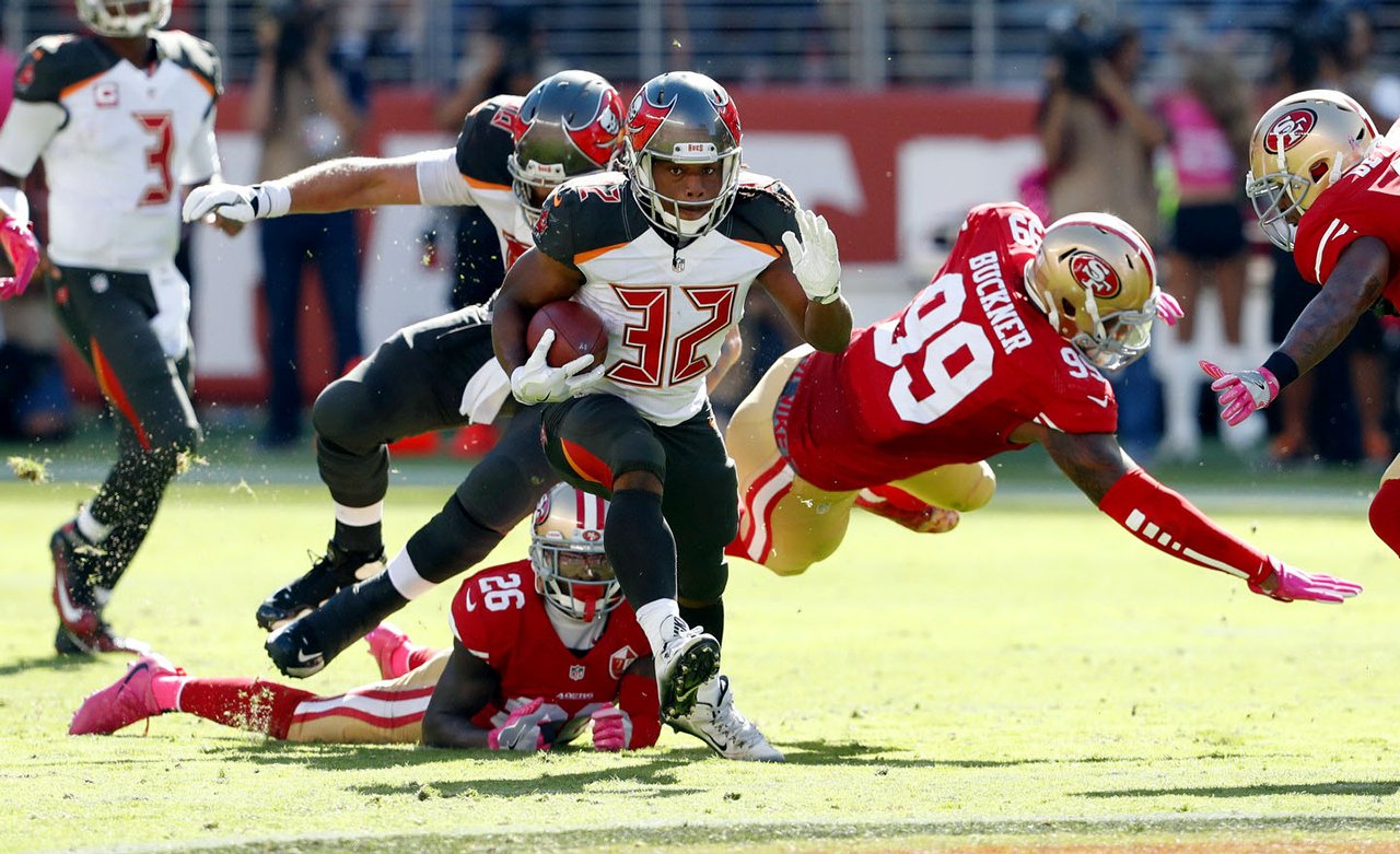 The Buccaneers make their playoff debut vs 49ers The Buccaneers take on the 49ers in the first of two NFC Wild Card games.