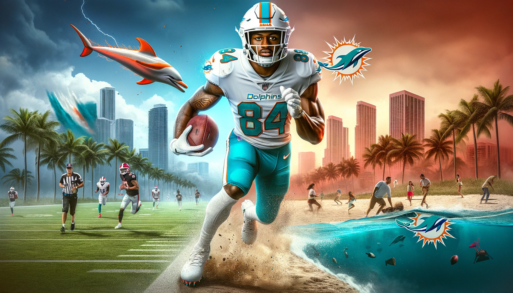 Kevin Allison’s journey from the peaceful shores of Delaware to his electrifying presence on the Miami Dolphins, touching on his college glory with the Georgia Bulldogs along the way.