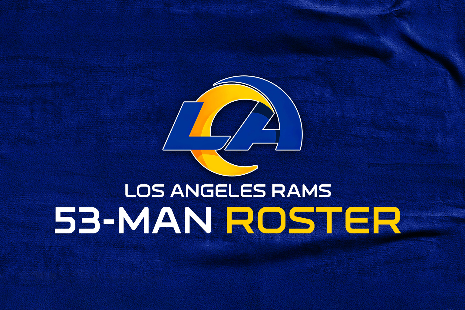 Los Angeles Rams — 53-man roster set, PS announced