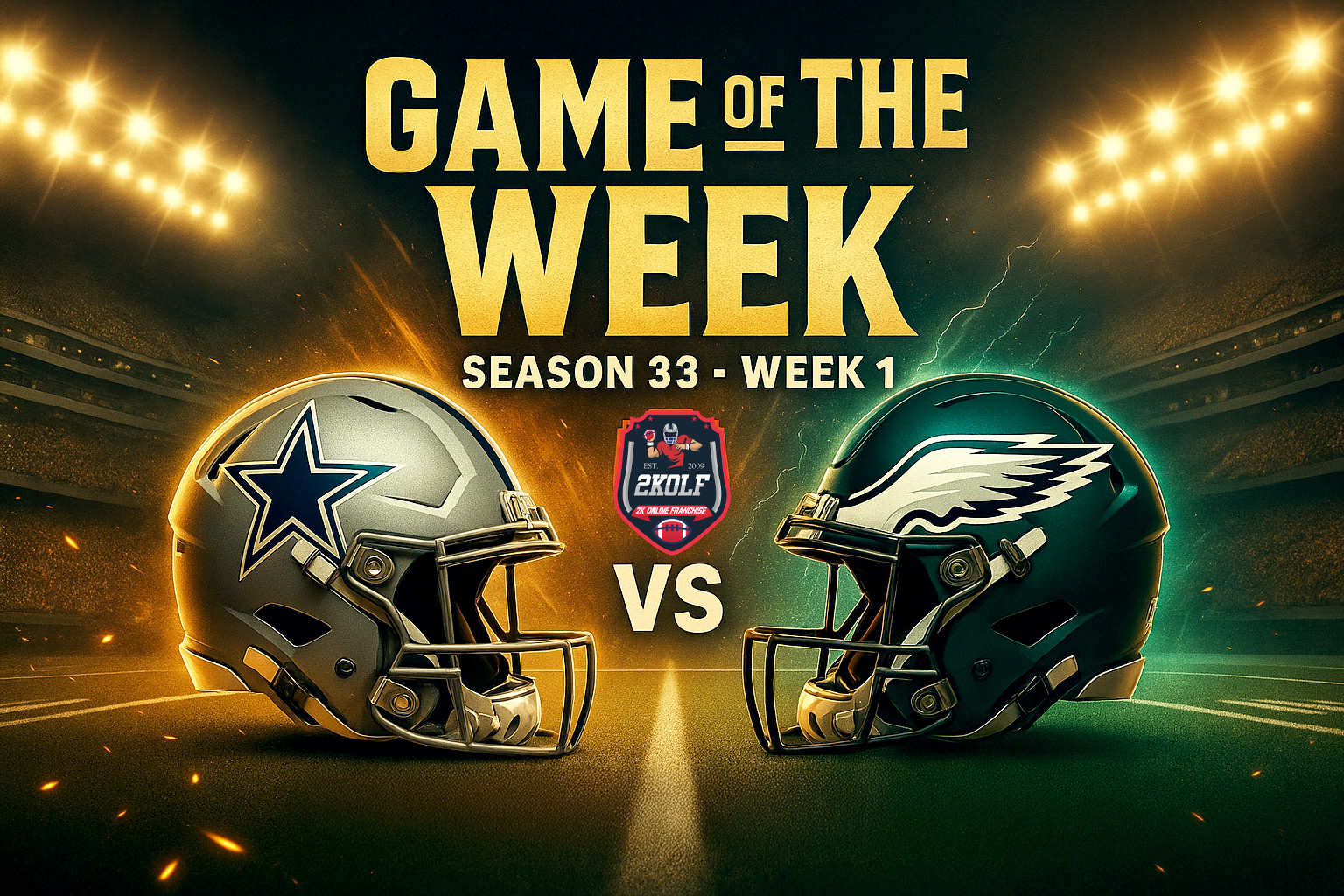 Cowboys, Eagles Set for NFC East Battle in Season 33 Week 1 Game of the Week