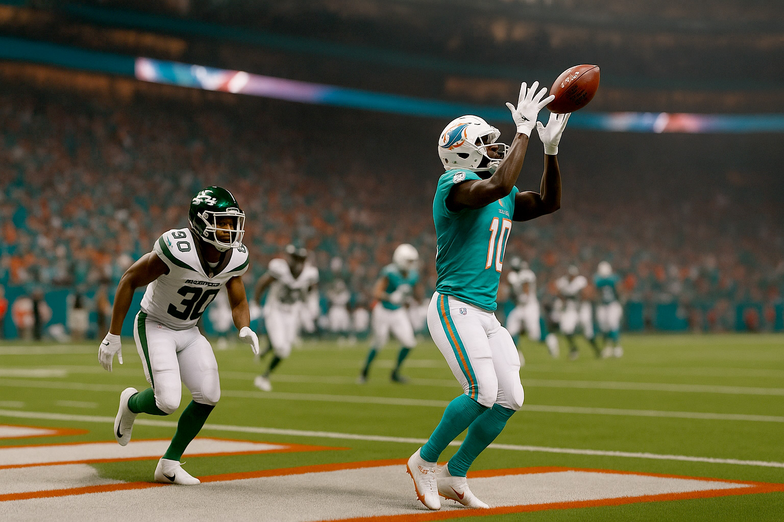 Miami survives Jets’ late push as Tagovailoa, Hill deliver primetime fireworks