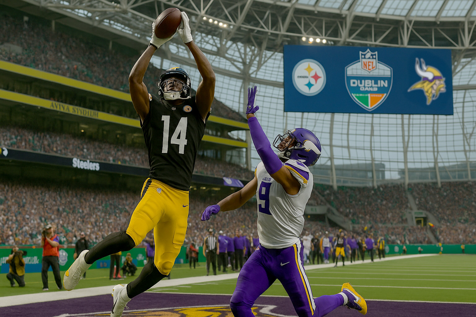 Steelers 42, Vikings 23: Pittsburgh pounds Minnesota in Dublin showcase