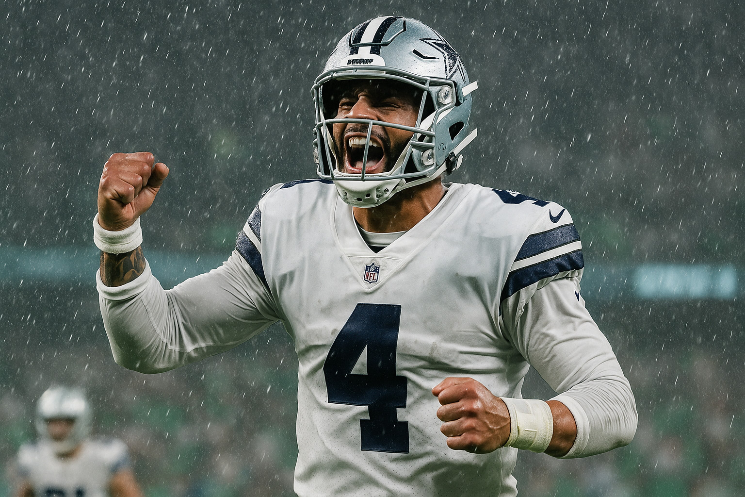 Cowboys 17, Jets 7: Prescott, Schoonmaker cash in twice as Dallas grinds out rainy MetLife win