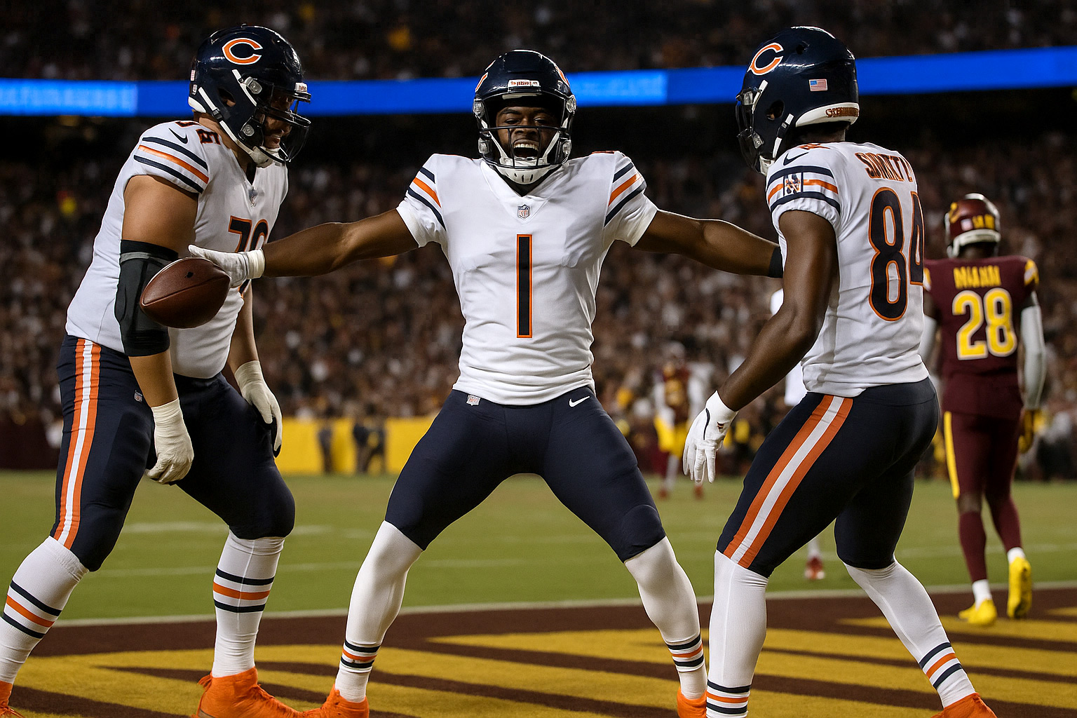 Bears outlast Commanders in a 91-point thriller as Caleb Williams and Luke McCaffrey trade haymakers