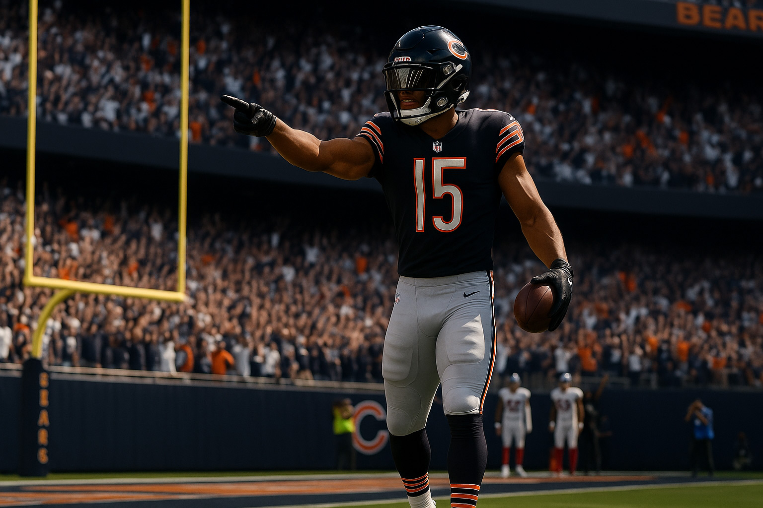 Williams, Odunze shine as Bears win 45–42 shootout over Giants